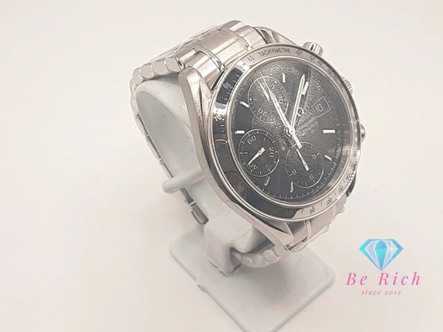 OH 外装 仕上げ済 オメガ OMEGA スピードマスター デイト クロノグラフ 自動巻き メンズ 腕時計 3513.50 ブラック 黒 シルバー SS ブレス オートマ AT アナログ ウォッチ  【中古】【送料無料】  bt3396