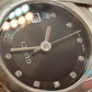 グッチ GUCCI レディース 腕時計 デイト 5500L 11P ダイヤ ラウンド 黒 ブラック シルバー SS ブレス アナログ クォーツ QZ ウォッチ 【中古】【送料無料】 bt3397