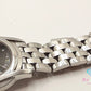 グッチ GUCCI レディース 腕時計 デイト 5500L 11P ダイヤ ラウンド 黒 ブラック シルバー SS ブレス アナログ クォーツ QZ ウォッチ 【中古】【送料無料】 bt3397