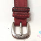 コーチ COACH ペリー レディース 腕時計 W024 白 ホワイト 赤 レッド シルバー レザー ブレス アナログ クォーツ QZ ウォッチ ロゴ  【中古】【送料無料】 bt3403