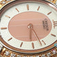 セイコー クレドール SEIKO CREDOR K18 YG ダイヤ ベゼル レディース 腕時計 5A70-3000 白 ホワイト ピンク シルバー SS ブレス クォーツ QZ アナログ ウォッチ  【中古】【送料無料】 bt3404