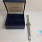 セイコー クレドール SEIKO CREDOR K18KT ベゼル ブルー メノウ ダイヤル レディース 腕時計 5A70-0260 黒 ブラック シルバー SS ブレス クォーツ QZ アナログ ウォッチ 18金 YG 服部 HATTORI  【中古】【送料無料】 bt3422