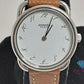 エルメス HERMES アルソー AR3.210 レディース 腕時計 白 ホワイト 茶 ブラウン SS レザー ブレス ロゴ アナログ クォーツ QZ ウォッチ Arceau   【中古】【送料無料】 bt3425