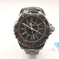 シャネル CHANEL J12 33mm セラミック デイト レディース 腕時計 H0682 ブラック 黒 SS ブレス アナログ クオーツ QZ ウォッチ 【中古】【送料無料】 bt3432