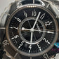 シャネル CHANEL J12 33mm セラミック デイト レディース 腕時計 H0682 ブラック 黒 SS ブレス アナログ クオーツ QZ ウォッチ 【中古】【送料無料】 bt3432