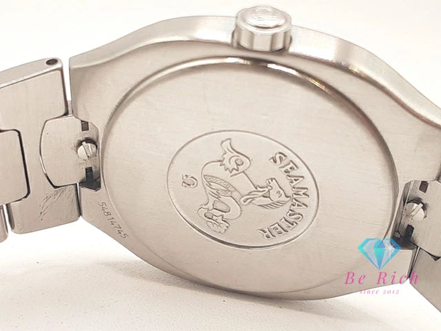 OH 済 オメガ OMEGA シーマスター ポラリス 396.1022 YG ソリッドゴールド ベゼル メンズ 腕時計 デイト ゴールド シルバー SS ブレス アナログ クオーツ QZ ウォッチ SEAMASTER Polaris  【中古】【送料無料】  bt3434