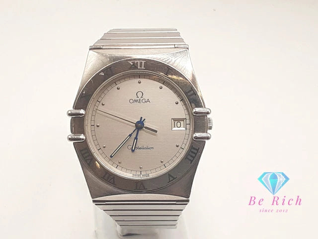 オメガ OMEGA コンステレーション デイト メンズ 腕時計 1448.431 シルバー SS ブレス ロゴ アナログ クオーツ QZ ウォッチ   【中古】【送料無料】 bt3435