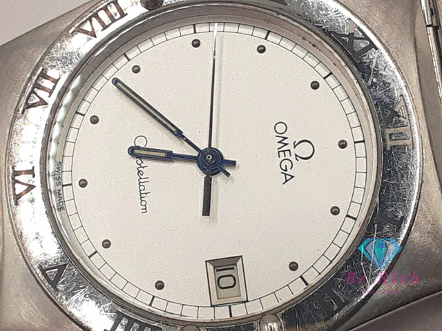 オメガ OMEGA コンステレーション デイト メンズ 腕時計 1448.431 シルバー SS ブレス ロゴ アナログ クオーツ QZ ウォッチ   【中古】【送料無料】 bt3435