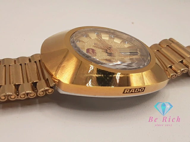 ラドー RADO ダイヤスター 自動巻き メンズ 腕時計 648.0413.3 デイデイト ゴールド SS GP ブレス アナログ オートマ AT ウォッチ ヴィンテージ アンティーク   【中古】【送料無料】 bt3438