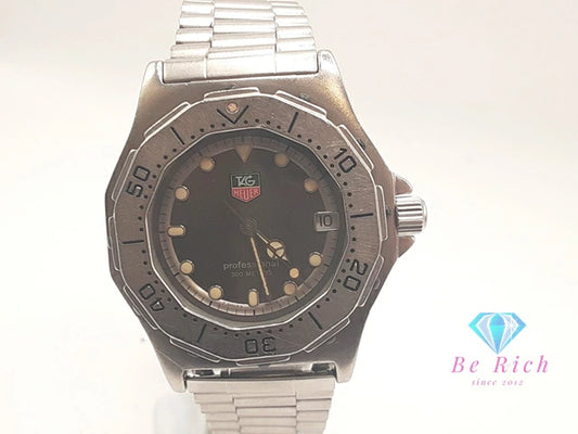 タグホイヤー TAG HEUER プロフェッショナル 3000 シリーズ 932.213 腕時計 200M 防水 デイト グレー シルバー SS アナログ クォーツ QZ ウォッチ ボーイズ ユニセックス メンズ レディース 【中古】【送料無料】 bt3439