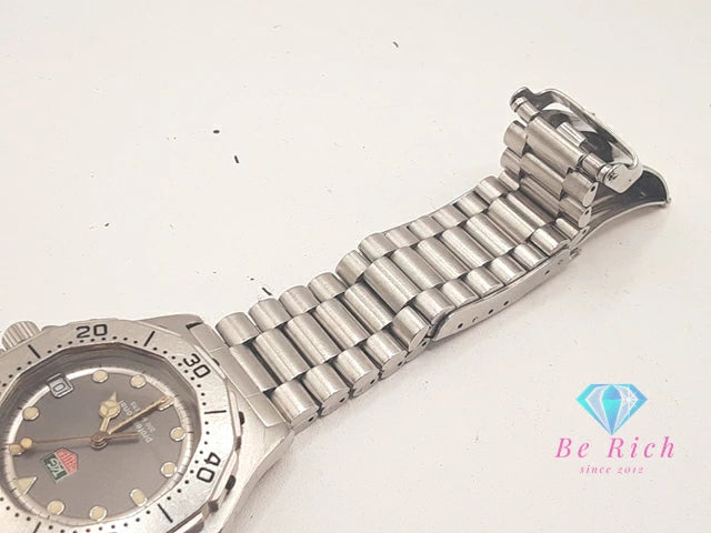 タグホイヤー TAG HEUER プロフェッショナル 3000 シリーズ 932.213 腕時計 200M 防水 デイト グレー シルバー SS アナログ クォーツ QZ ウォッチ ボーイズ ユニセックス メンズ レディース 【中古】【送料無料】 bt3439