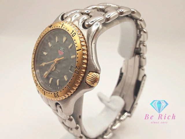 タグホイヤー TAG HEUER セル プロフェッショナル WG1220-K0 200M 防水 デイト 腕時計 グレー シルバー SS ブレス アナログ クォーツ QZ ウォッチ Professional ボーイズ ユニセックス メンズ レディース  【中古】【送料無料】 bt3440