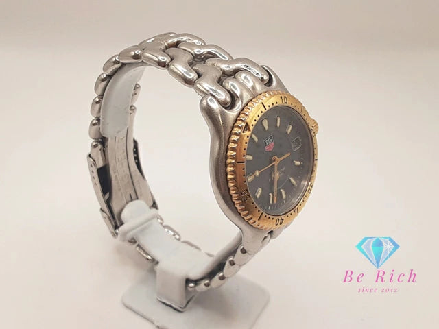 タグホイヤー TAG HEUER セル プロフェッショナル WG1220-K0 200M 防水 デイト 腕時計 グレー シルバー SS ブレス アナログ クォーツ QZ ウォッチ Professional ボーイズ ユニセックス メンズ レディース  【中古】【送料無料】 bt3440