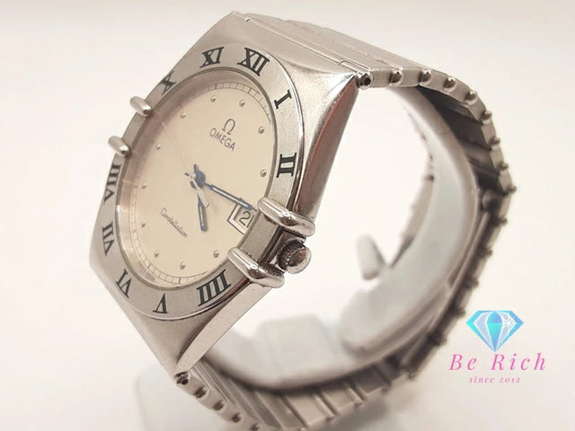 OMEGA オメガ コンステレーション 396.1076 デイト メンズ 腕時計 シルバー SS ブレス アナログ クォーツ QZ ウォッチ Constellatio﻿n  【中古】【送料無料】  bt3441