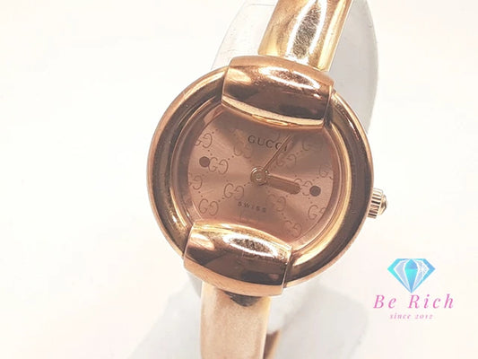 グッチ GUCCI レディース 腕時計 バングル ウォッチ 1400L ラウンド ゴールド SS GP アナログ クォーツ QZ 【中古】【送料無料】 bt3443