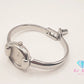 グッチ GUCCI レディース 腕時計 バングル ウォッチ 1400L ラウンド 黒 シルバー SS ブレス アナログ クォーツ QZ 【中古】【送料無料】 bt3453