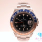 OH 外装仕上げ 済 ロレックス ROLEX GMT マスター II Y番 16170 ペプシ 自動巻き メンズ 腕時計 デイト 黒 ブラック シルバー SS ブレス オートマ AT アナログ ウォッチ MASTER 2  【中古】【送料無料】 bt3458