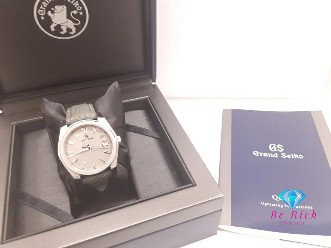 グランド セイコー Grand Seiko スポーツ コレクション SBGV245 9F82-0AL0 メンズ 腕時計 デイト シルバー カーキ グリーン SS ナイロン レザー アナログ クォーツ QZ ウォッチ GS   【中古】【送料無料】 bt3464