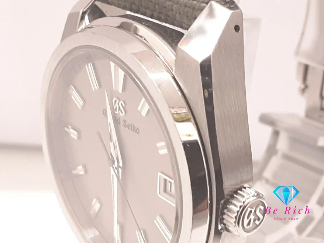 グランド セイコー Grand Seiko スポーツ コレクション SBGV245 9F82-0AL0 メンズ 腕時計 デイト シルバー カーキ グリーン SS ナイロン レザー アナログ クォーツ QZ ウォッチ GS   【中古】【送料無料】 bt3464