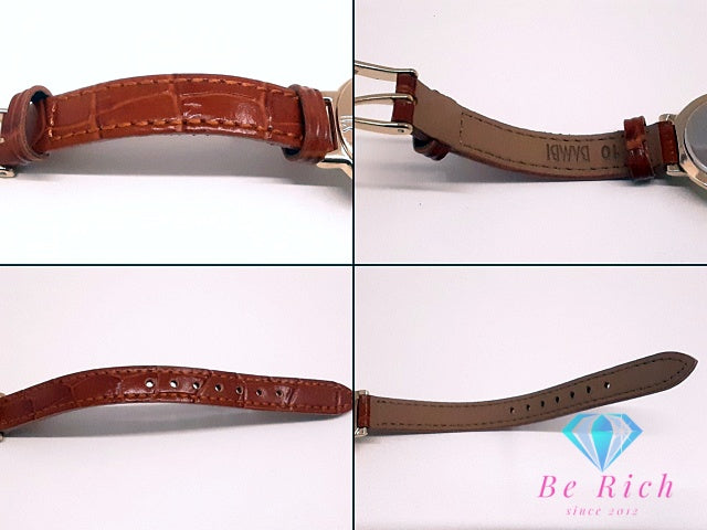 イヴ サンローラン YVES SAINT LAURENT レディース 腕時計 2200-229789Y 白 青 ホワイト ブルー 黒 ブラック SS レザー ブレス YSL ロゴ アナログ クォーツ QZ ウォッチ 【中古】【送料無料】 bt3519