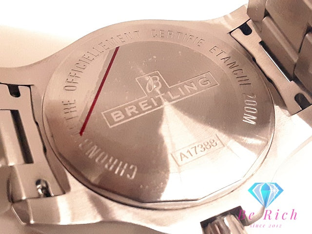 ブライトリング BREITLING コルト オートマティック 44 デイト 自動巻き メンズ 腕時計 A17388101B1A1 黒 ブラック シルバー SS ブレス アナログ AT ウォッチ COLT 【中古】【送料無料】 bt3543