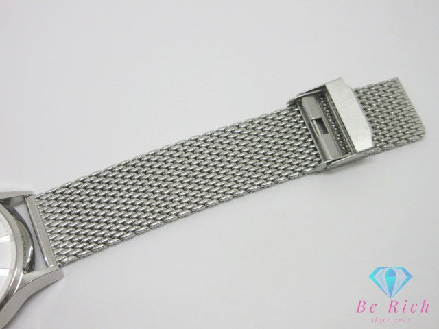 ティソ Tissot ヘリテージ ヴィソデート T019430B 自動巻き メンズ 腕時計 デイデイト 白 ホワイト シルバー SS メッシュ ブレス オートマ AT ウォッチ Heritage Visodate 【中古】【送料無料】 bt3588