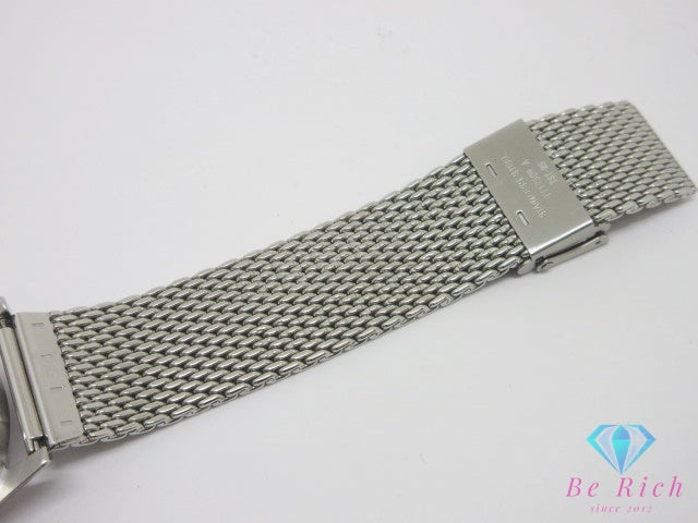 ティソ Tissot ヘリテージ ヴィソデート T019430B 自動巻き メンズ 腕時計 デイデイト 白 ホワイト シルバー SS メッシュ ブレス オートマ AT ウォッチ Heritage Visodate 【中古】【送料無料】 bt3588