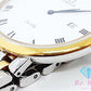 オメガ OMEGA デビル クラシック デイト メンズ 腕時計 7210.23.00 白 ホワイト シルバー YG コンビ SS ブレス アナログ クォーツ QZ ウォッチ デ ヴィル DE VILLE CLASSICS 【中古】【送料無料】 bt3589