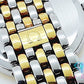 オメガ OMEGA デビル クラシック デイト メンズ 腕時計 7210.23.00 白 ホワイト シルバー YG コンビ SS ブレス アナログ クォーツ QZ ウォッチ デ ヴィル DE VILLE CLASSICS 【中古】【送料無料】 bt3589