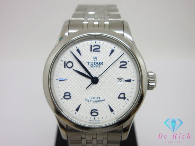 チューダー TUDOR 91350 1926 自動巻き レディース 腕時計 デイト 白 ホワイト シルバー SS ブレス オートマ AT アナログ ウォッチ チュードル M91350-0005 【中古】【送料無料】 bt3643