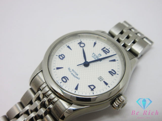 チューダー TUDOR 91350 1926 自動巻き レディース 腕時計 デイト 白 ホワイト シルバー SS ブレス オートマ AT アナログ ウォッチ チュードル M91350-0005 【中古】【送料無料】 bt3643