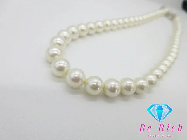 フェイク パール 7mm 珠 デザイン ネックレス ペンダント ピアス セット SILVER シルバー 宝石 ジュエリー アクセサリー パーティ フォーマル 【中古】【送料無料】dgs2751