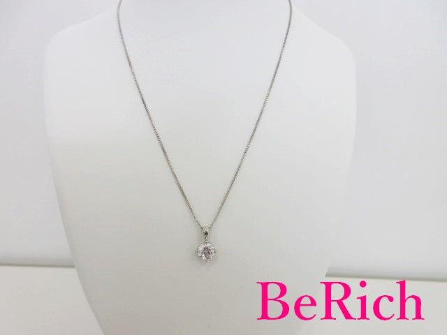 シルバー SILVER 925 一粒 キュービック ジルコニア 付 ネックレス ペンダント トップ ヘッド SV CZ ジュエリー アクセサリー 【中古】【送料無料】dgs2913