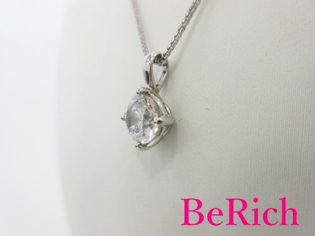 シルバー SILVER 925 一粒 キュービック ジルコニア 付 ネックレス ペンダント トップ ヘッド SV CZ ジュエリー アクセサリー 【中古】【送料無料】dgs2913