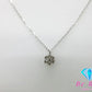 SILVER シルバー ストーン 0.10ct  デザイン ネックレス ペンダント SV 925 メレ 宝石 ジュエリー アクセサリー 【中古】【送料無料】 dgs3050