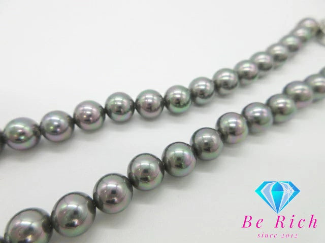 フェイク パール 8mm 珠 ネックレス ペンダント ブラック  宝石 ジュエリー アクセサリー パーティ フォーマル 【中古】【送料無料】dgs3188