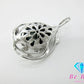 SV 925 シルバー パール付 花 フラワー モチーフ デザイン ネックレス ペンダント トップ ヘッド SILVER ジュエリー アクセサリー 【中古】【送料無料】dgs3230