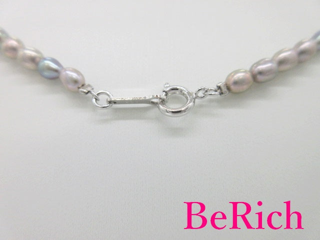 ライス パール 真珠 デザイン ネックレス ペンダント シルバー925 ジュエリー アクセサリー パーティ フォーマル 【中古】【送料無料】dgs3302