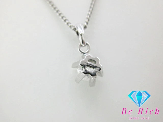 SILVER シルバー キュービック ジルコニア 付 デザイン ネックレス ペンダント  SV ジュエリー アクセサリー 【中古】【送料無料】 dgs3580