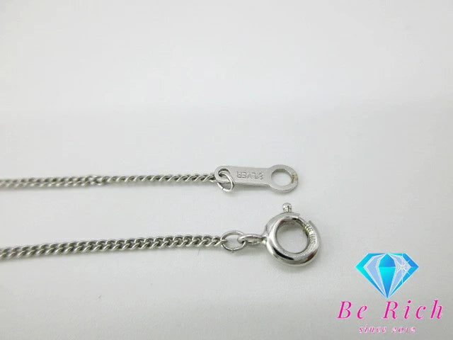 SILVER シルバー キュービック ジルコニア 付 デザイン ネックレス ペンダント  SV ジュエリー アクセサリー 【中古】【送料無料】 dgs3580