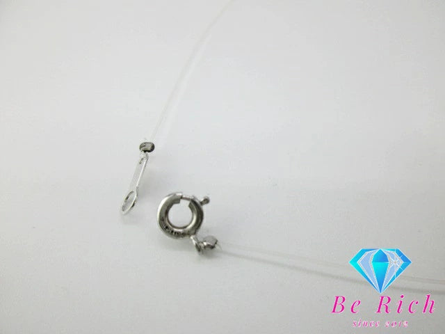 淡水 パール 真珠 3 - 4 mm 珠 デザイン ステーション ネックレス ペンダント ナイロン シルバー SILVER 925 ジュエリー アクセサリー 【中古】【送料無料】dgs3782