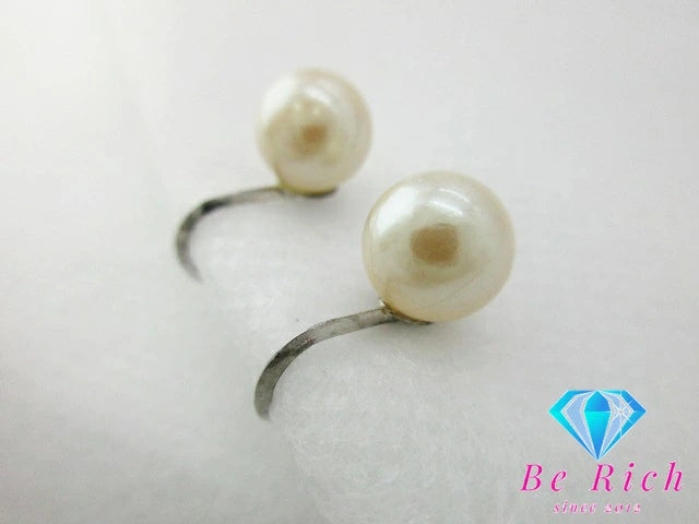 パール 真珠 3 - 8mm 珠 2連 デザイン ネックレス ペンダント イヤリング セット シルバー SILVER SV 宝石 ジュエリー アクセサリー パーティ フォーマル 【中古】【送料無料】dgs3811