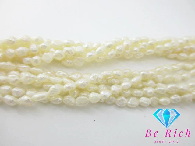 淡水 パール 真珠 3 - 5 mm サンゴ 珊瑚 5 - 6mm 珠 5連 デザイン ロング ネックレス ペンダント  GP メッキ 宝石 ジュエリー アクセサリー パーティ フォーマル 【中古】【送料無料】dgs3911