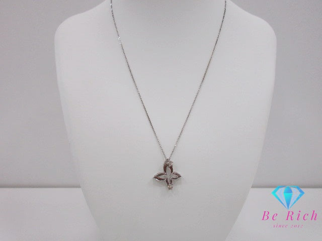美品 SILVER 925 ダイヤモンド 付 デザイン ネックレス ペンダント メレ シルバー 鑑別書 SV 925 ジュエリー アクセサリー 【中古】【送料無料】 dgs4160