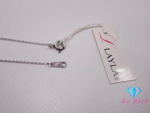 美品 SILVER 925 ダイヤモンド 付 デザイン ネックレス ペンダント メレ シルバー 鑑別書 SV 925 ジュエリー アクセサリー 【中古】【送料無料】 dgs4160