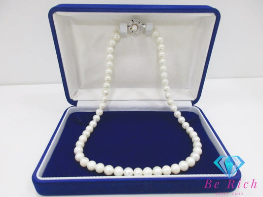 パール 真珠 7mm - 7.5mm 珠 ネックレス ペンダント SILVER シルバー ジュエリー アクセサリー パーティ フォーマル 【中古】【送料無料】dgs4272