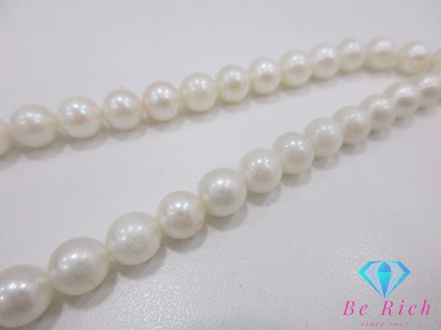 パール 真珠 7mm - 7.5mm 珠 ネックレス ペンダント SILVER シルバー ジュエリー アクセサリー パーティ フォーマル 【中古】【送料無料】dgs4272