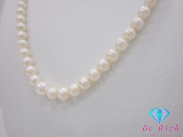 パール 真珠 3 - 6 mm 珠 デザイン ネックレス ペンダント SILVER シルバー SV 宝石 ジュエリー アクセサリー パーティ フォーマル 【中古】【送料無料】dgs4291