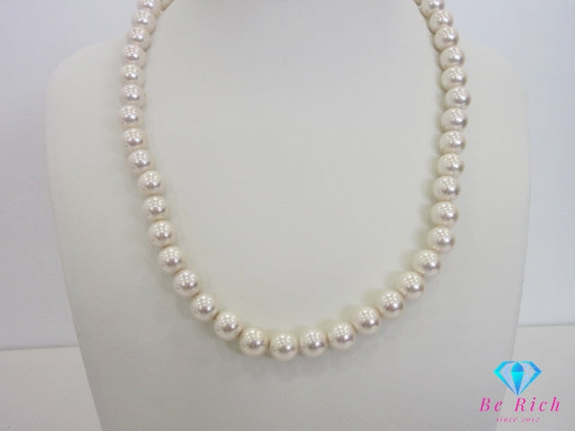 フェイクパール 8mm 珠 デザイン ネックレス ペンダント シルバー SILVER 宝石 ジュエリー アクセサリー パーティ フォーマル 【中古】【送料無料】dgs4327