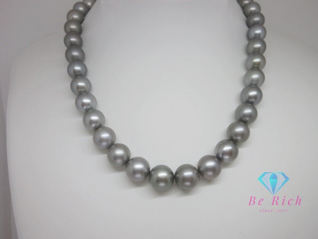 黒蝶真珠 パール 真珠 9.5 - 11.5mm 珠 パール ネックレス ペンダント シルバー SILVER SV 宝石 ジュエリー アクセサリー パーティ フォーマル 【中古】【送料無料】dgs4401